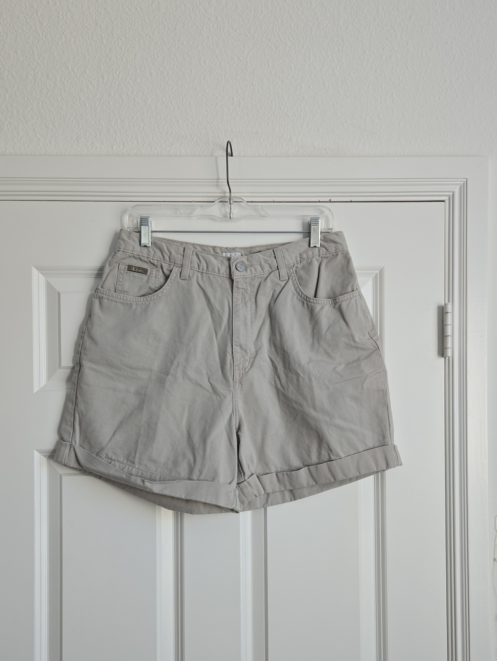 Calvin Klein Light Gray Rolled-Hem Women's Shorts